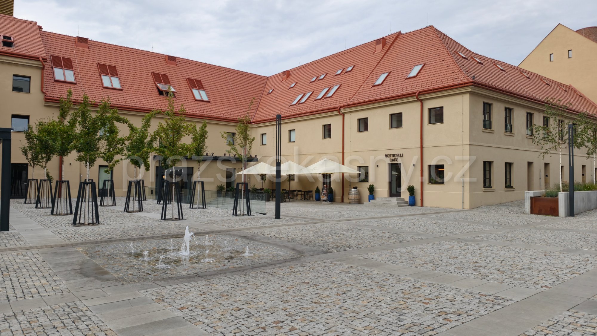 Fontána v Nuselském pivovaru